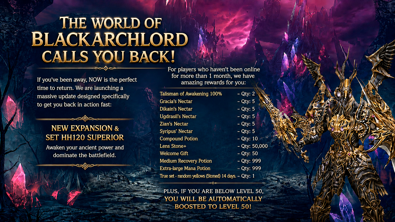 Return Warrior event